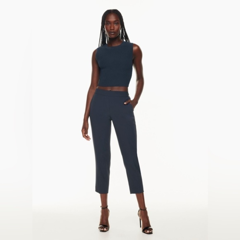 Aritzia babaton size 2 navy trousers - Picture 2 of 9